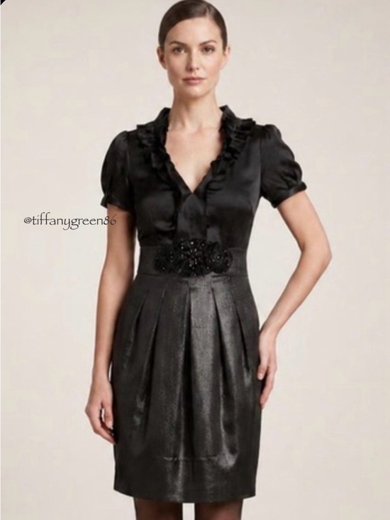 BCBGMaxAzria Dresses & Skirts - HP🎉BCBGMaxAzria Mock Black Dress
